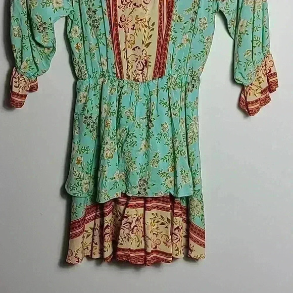 UMGEE Mixed Printed Faux Wrap Mini Dress Size Small - Picture 10 of 11